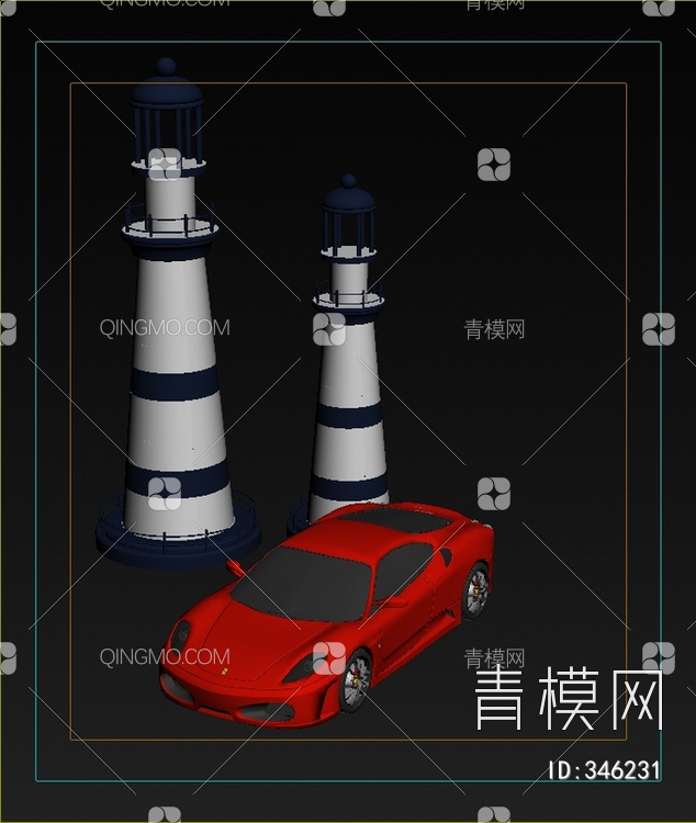 灯塔汽车玩具3D模型下载【ID:346231】