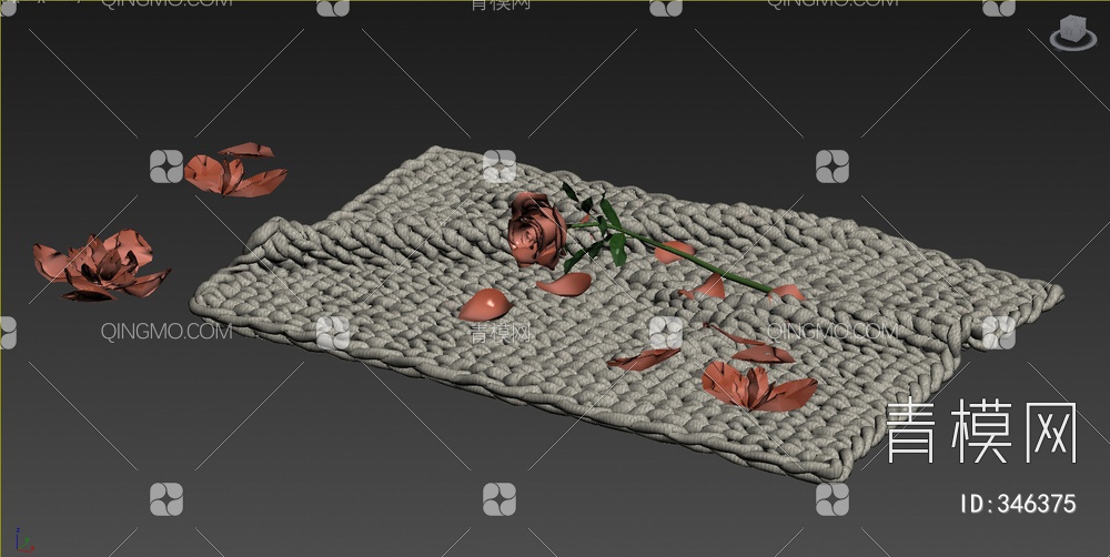 浴室地毯3D模型下载【ID:346375】