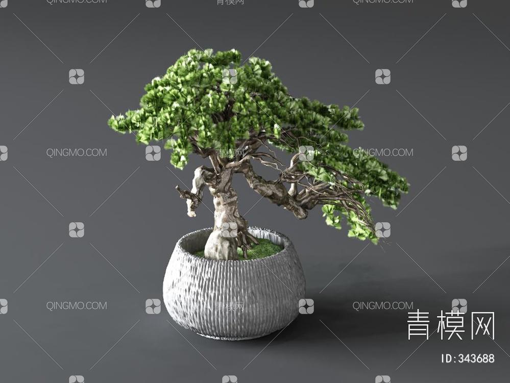 盆栽盆景3D模型下载【ID:343688】