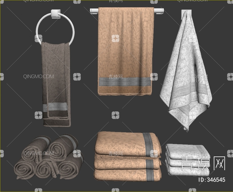 毛巾3D模型下载【ID:346545】