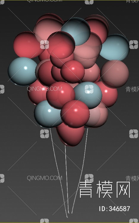 气球3D模型下载【ID:346587】