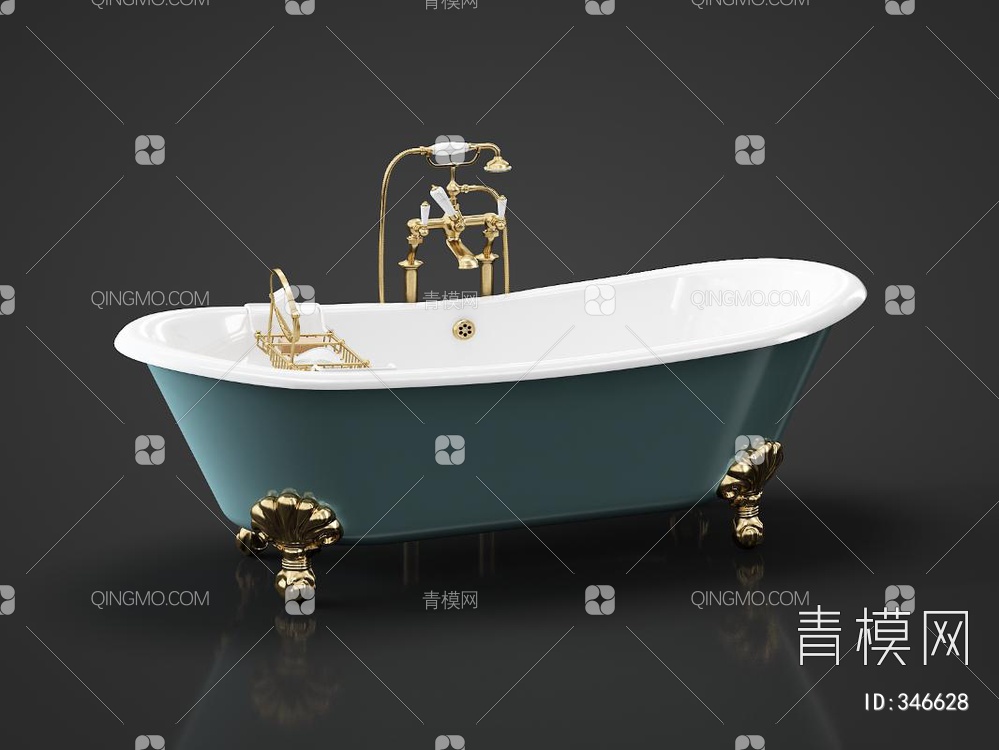 浴缸3D模型下载【ID:346628】