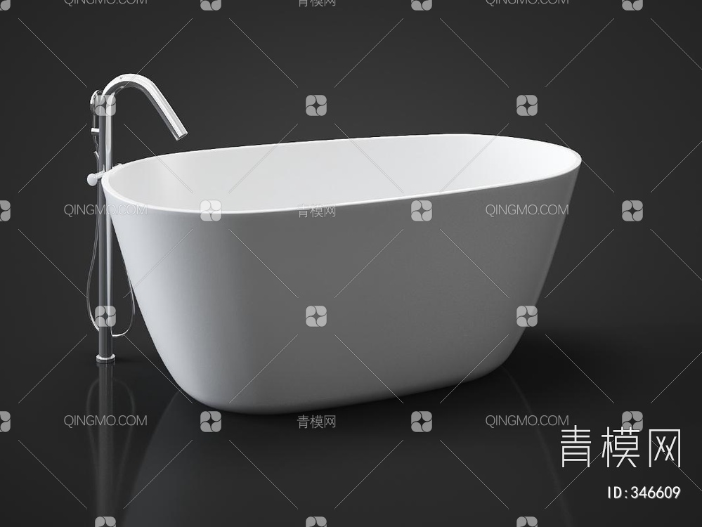 浴缸3D模型下载【ID:346609】
