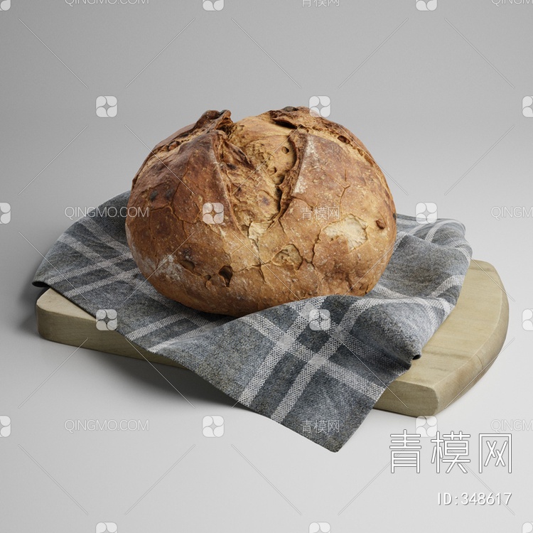 面包3D模型下载【ID:348617】