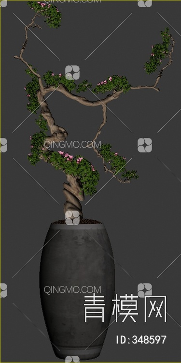盆栽3D模型下载【ID:348597】