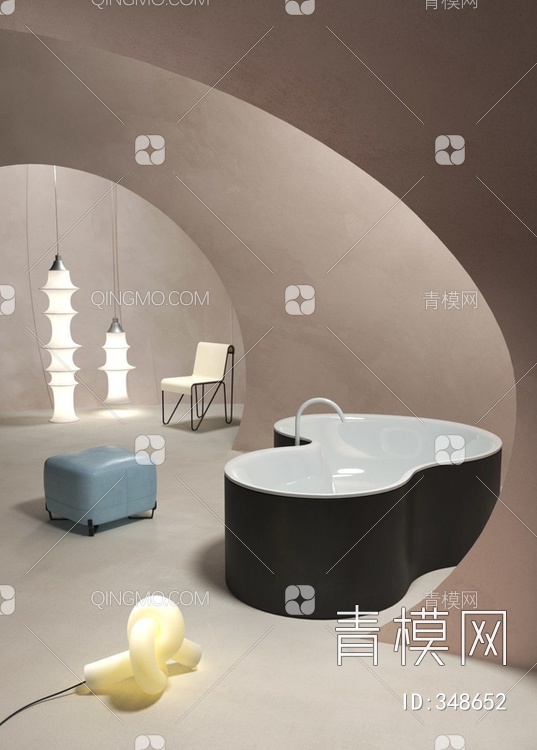 浴室3D模型下载【ID:348652】