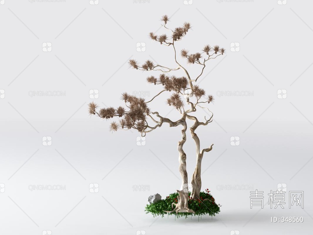 松树3D模型下载【ID:348560】