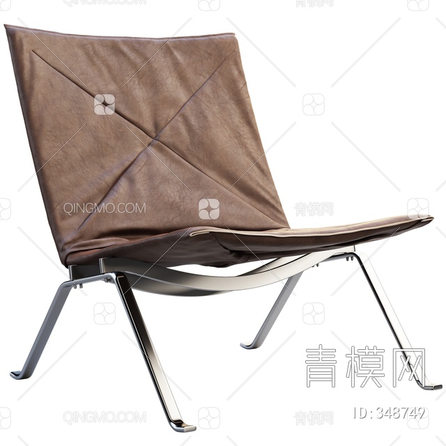 皮革单椅3D模型下载【ID:348749】