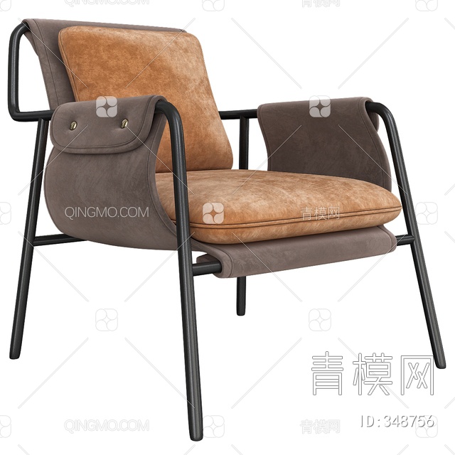 皮革单椅3D模型下载【ID:348756】