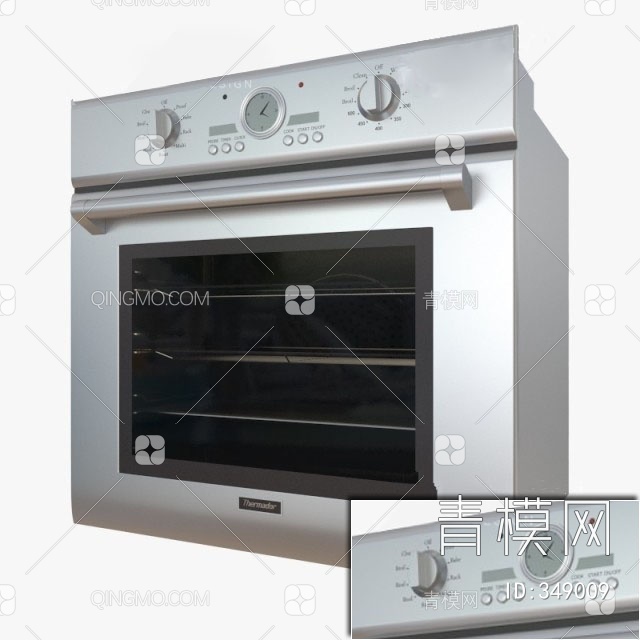 厨房烤箱电器3D模型下载【ID:349009】