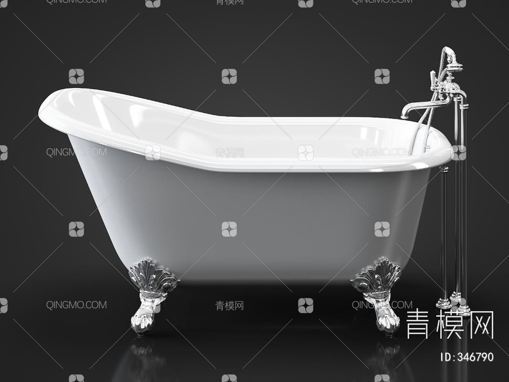 浴缸3D模型下载【ID:346790】