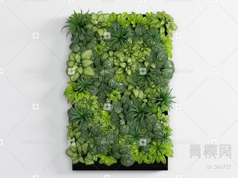 植物墙3D模型下载【ID:346757】