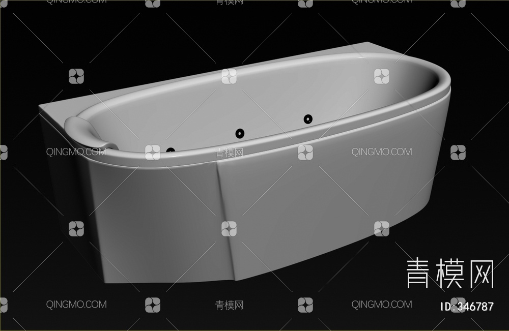 浴缸3D模型下载【ID:346787】