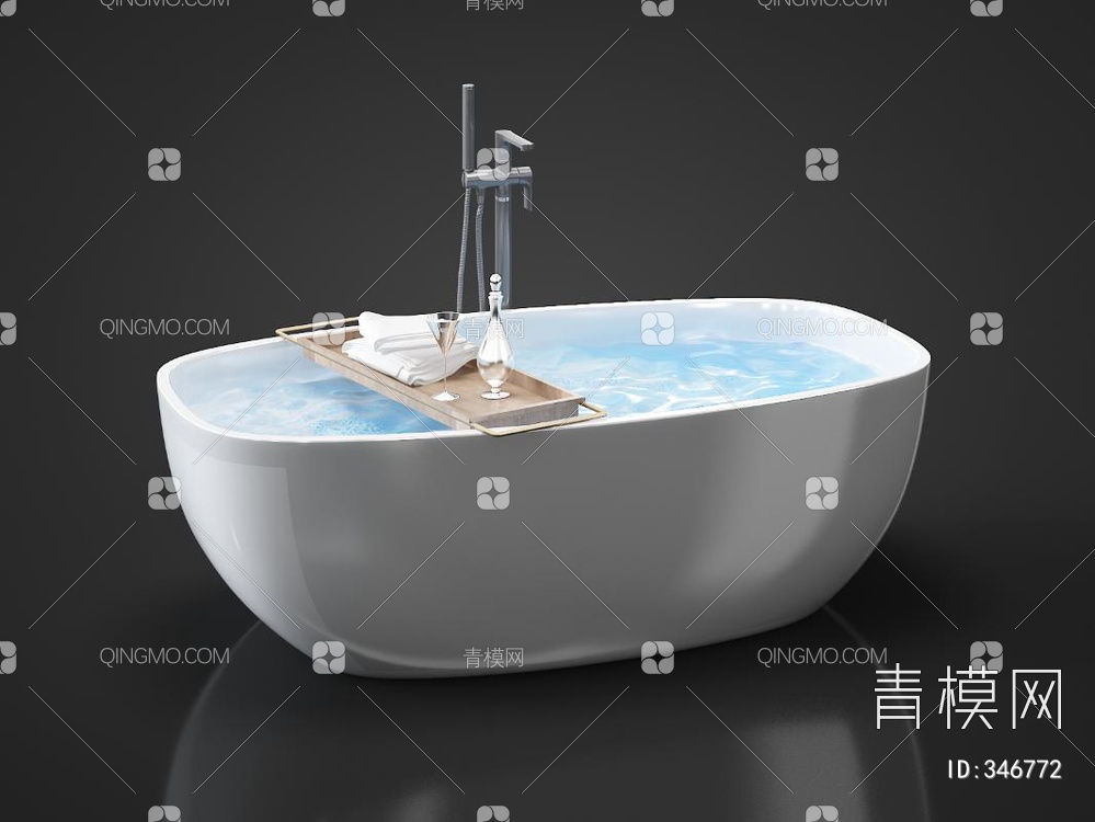 浴缸3D模型下载【ID:346772】