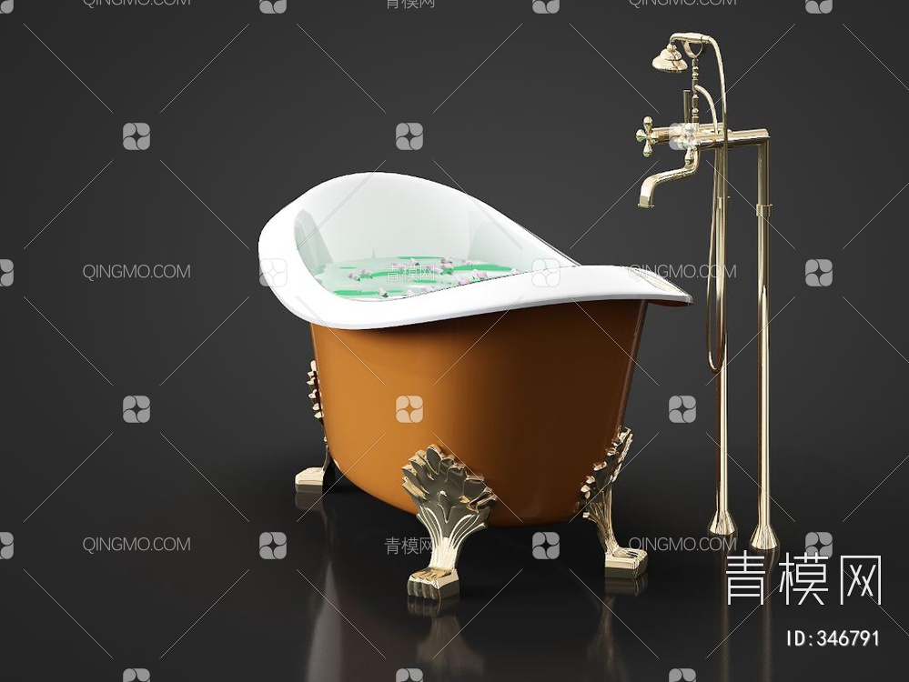 浴缸3D模型下载【ID:346791】