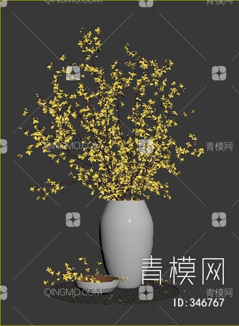 花卉3D模型下载【ID:346767】