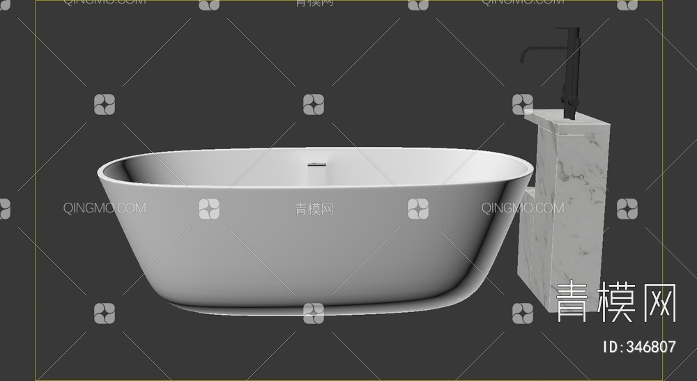 浴缸3D模型下载【ID:346807】
