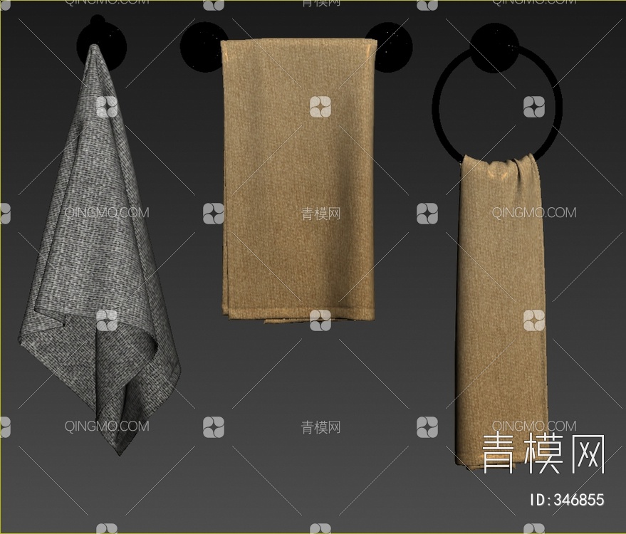 毛巾3D模型下载【ID:346855】