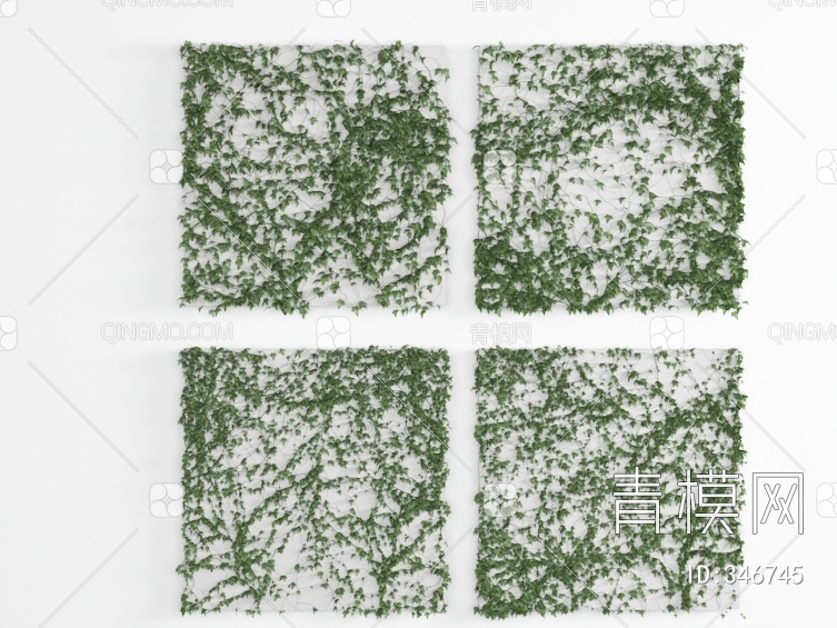 植物墙3D模型下载【ID:346745】