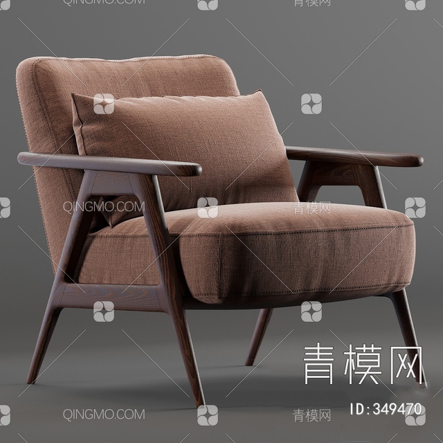 单椅3D模型下载【ID:349470】