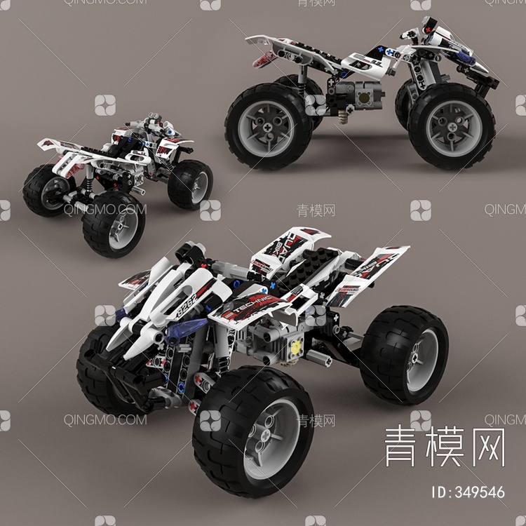 玩具汽车模型3D模型下载【ID:349546】