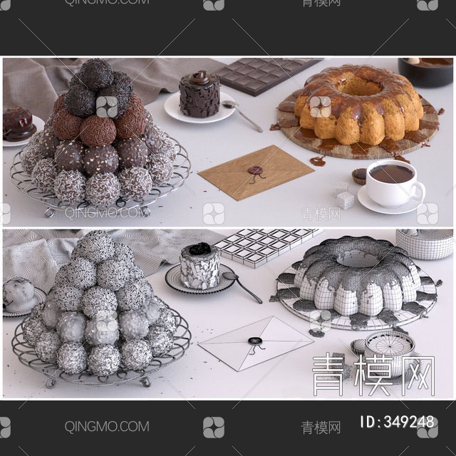 巧克力食品3D模型下载【ID:349248】