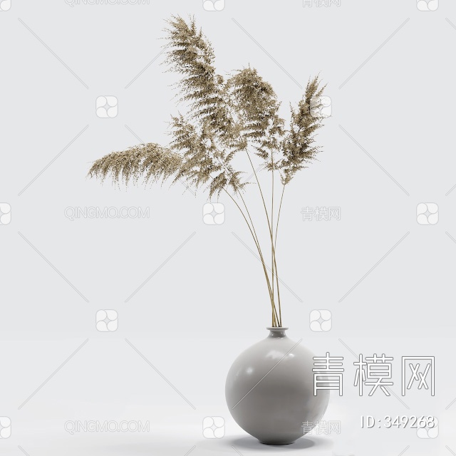 陶瓷花瓶摆件3D模型下载【ID:349268】