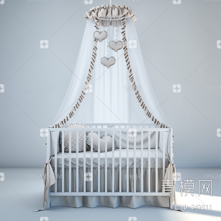 婴儿床3D模型下载【ID:349811】