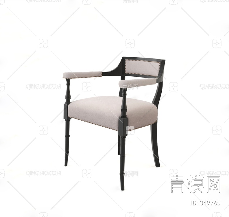 铁艺单椅3D模型下载【ID:349760】