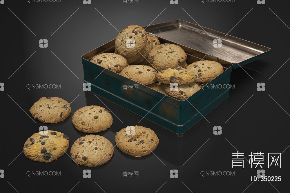 曲奇饼干3D模型下载【ID:350225】