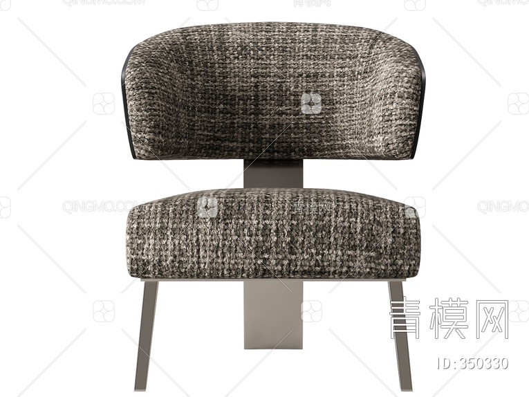 布艺单椅3D模型下载【ID:350330】