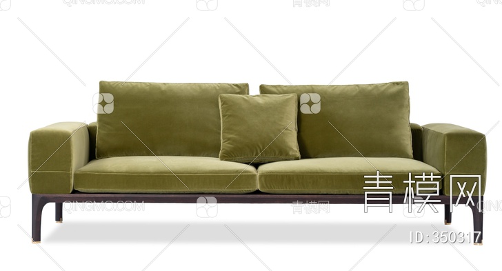 皮革双人沙发3D模型下载【ID:350317】