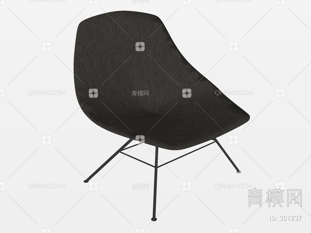 皮革单椅SU模型下载【ID:351237】