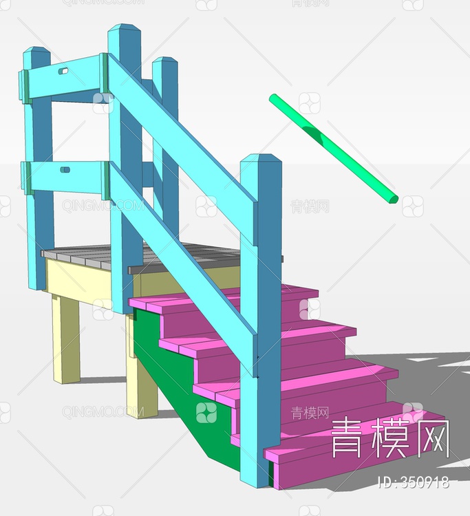 楼梯SU模型下载【ID:350918】