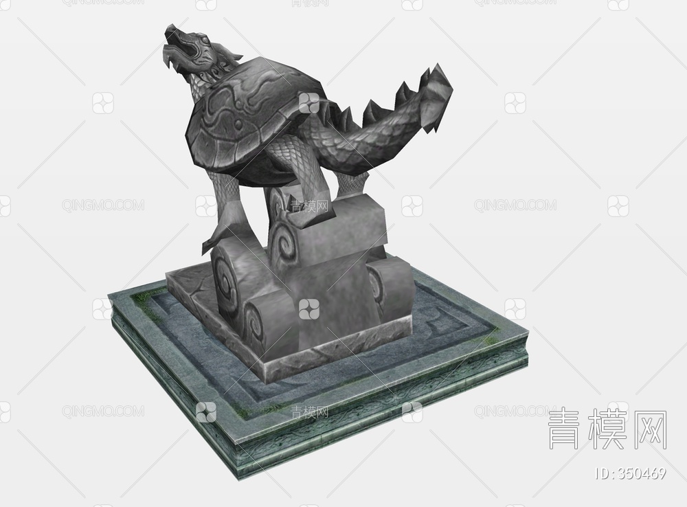 雕塑石雕SU模型下载【ID:350469】