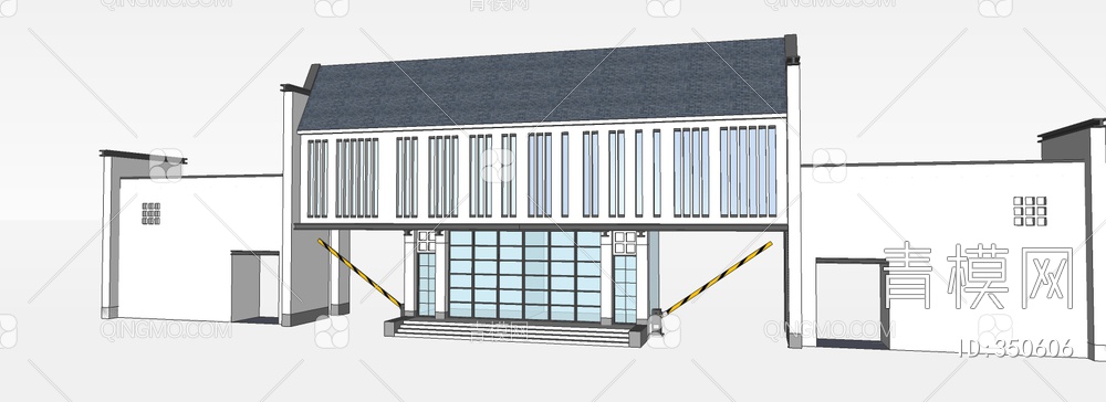 入口大门SU模型下载【ID:350606】