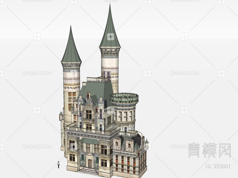 城堡SU模型下载【ID:350881】