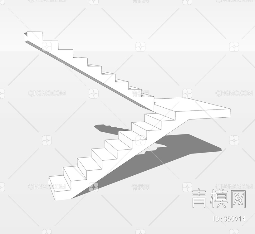 楼梯SU模型下载【ID:350914】