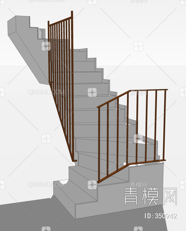 楼梯SU模型下载【ID:350942】