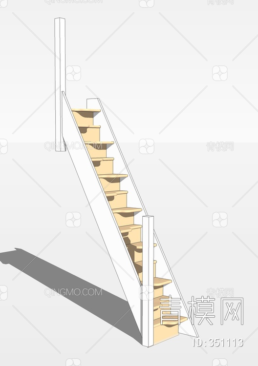 楼梯台阶SU模型下载【ID:351113】