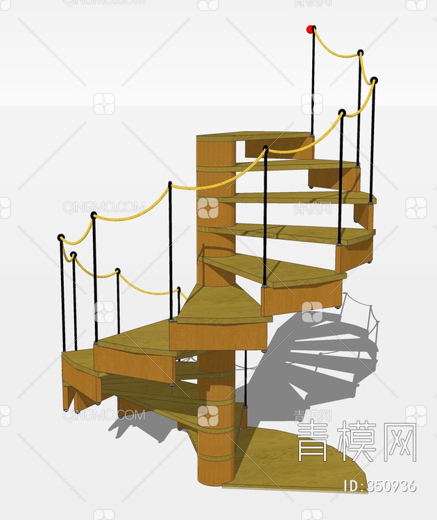 楼梯SU模型下载【ID:350936】