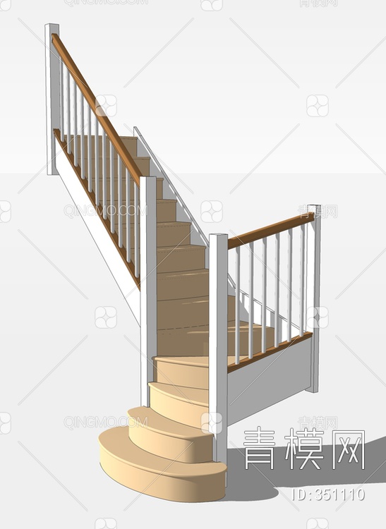 楼梯台阶SU模型下载【ID:351110】