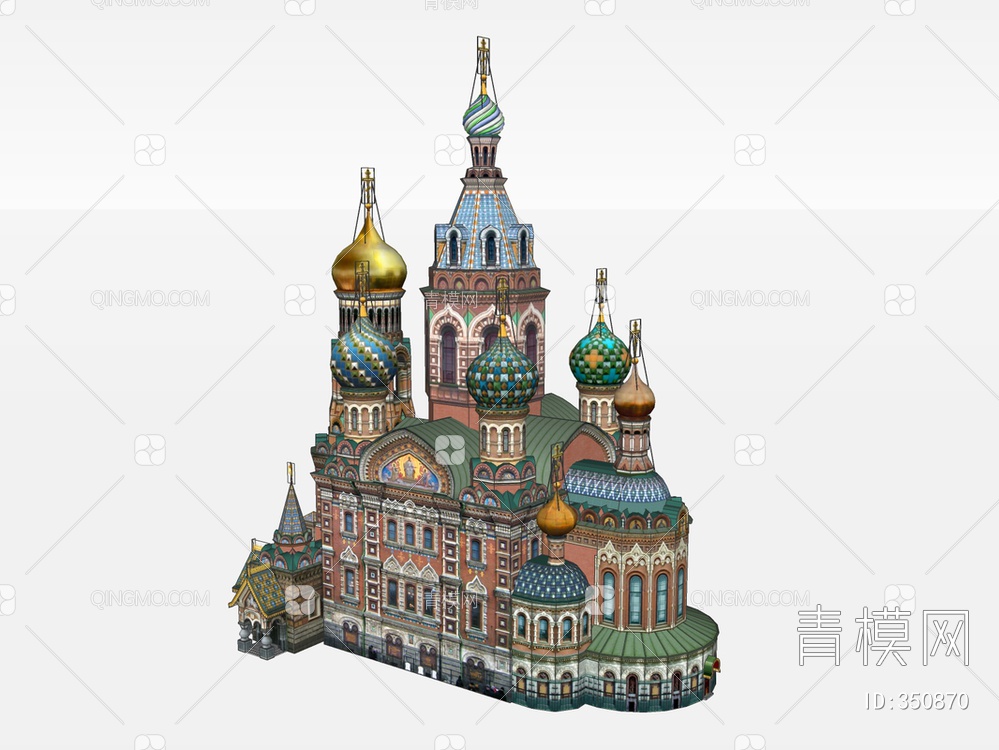 俄罗斯城堡SU模型下载【ID:350870】