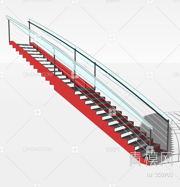 楼梯SU模型下载【ID:350903】