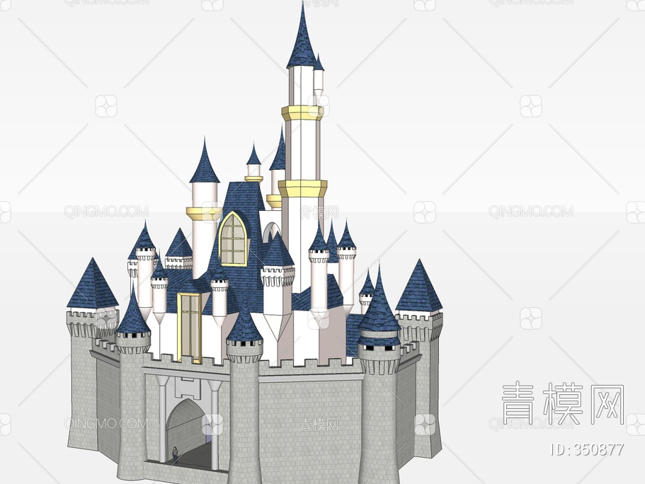 城堡SU模型下载【ID:350877】
