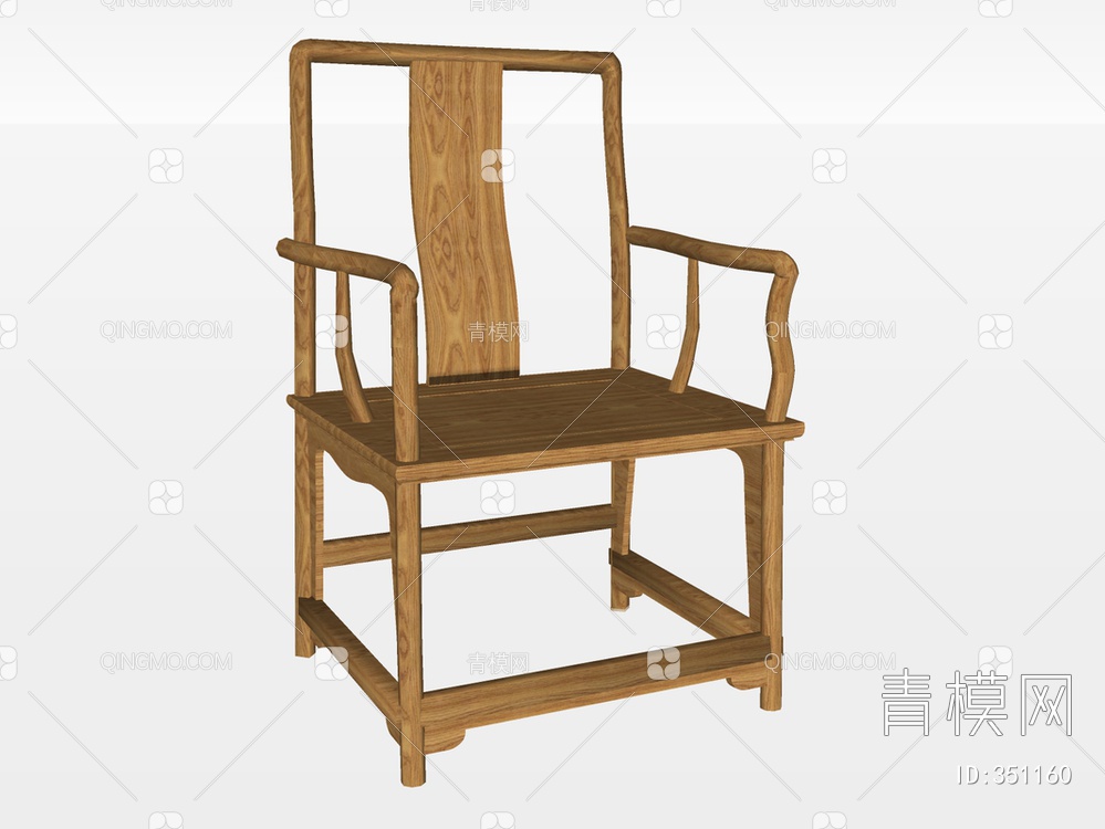 单椅SU模型下载【ID:351160】