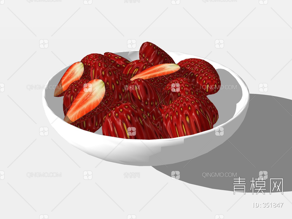 草莓SU模型下载【ID:351847】