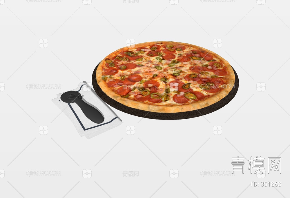 披萨SU模型下载【ID:351863】