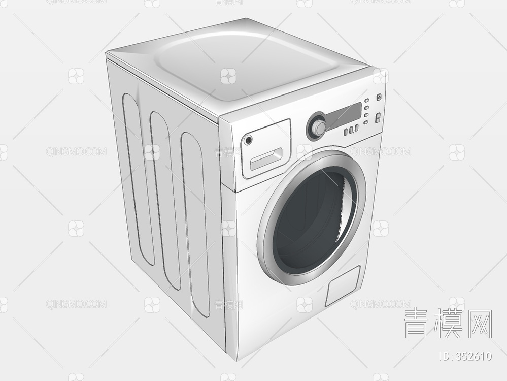 洗衣机SU模型下载【ID:352610】