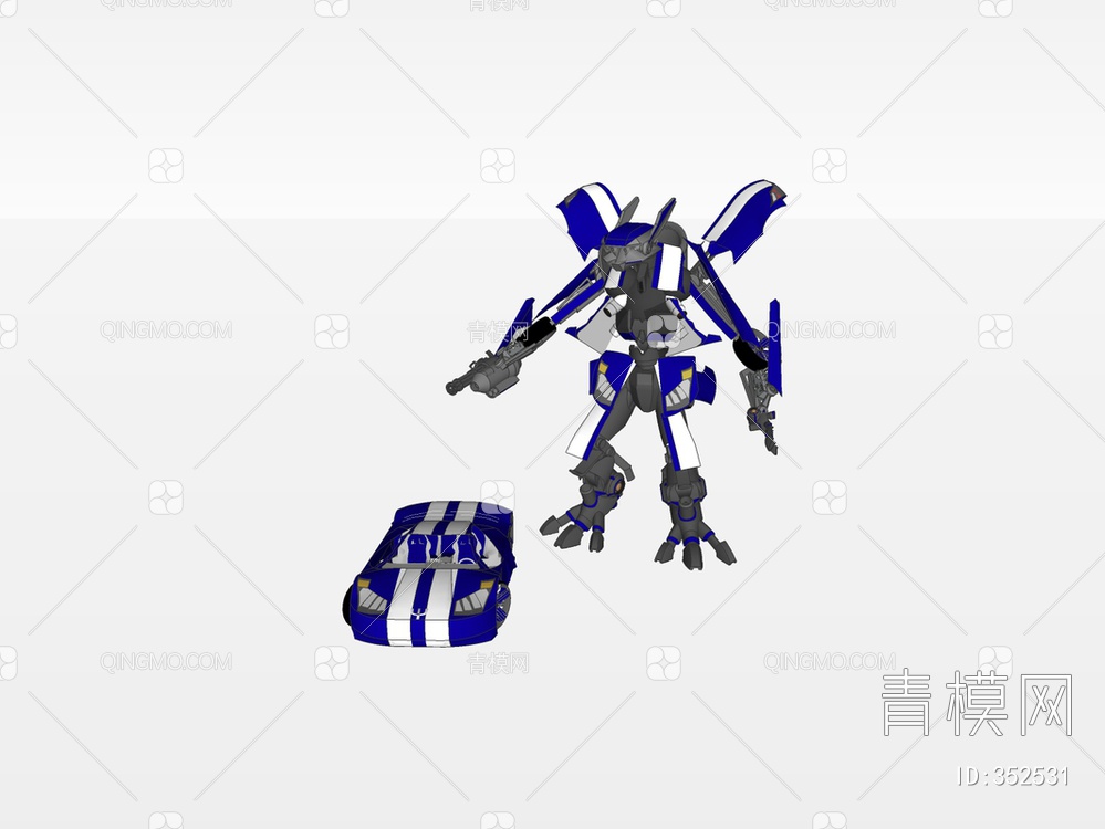 变形金刚机器人SU模型下载【ID:352531】